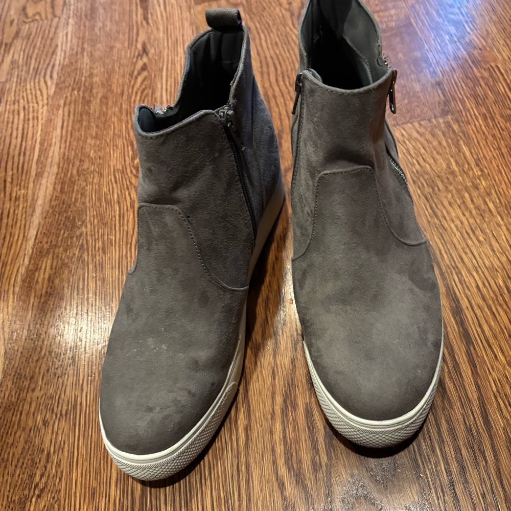 Suede booties